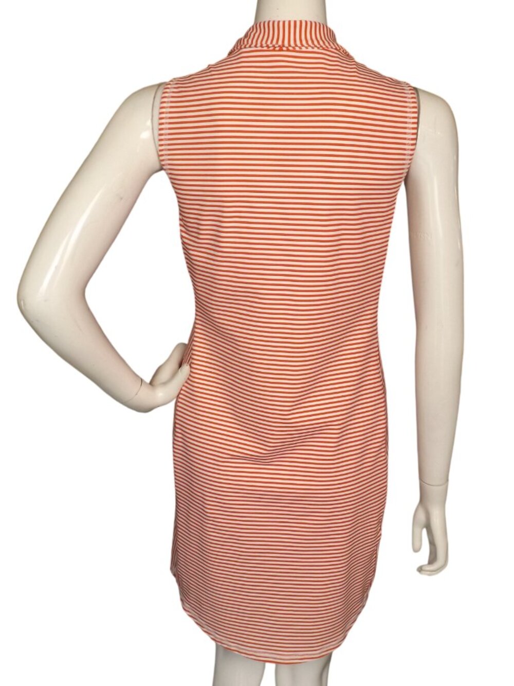 TOMMY BAHAMA Mini Dress, S, Islandzone, Red/White Stripe, Activewear, Zip Neck - Picture 6 of 13